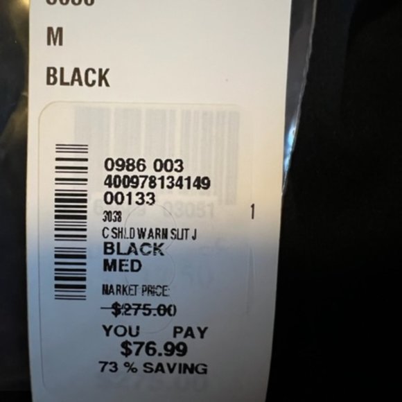 Scripted Cold Shoulder wide arm slit sleeves jacket - Picture 3 of 7